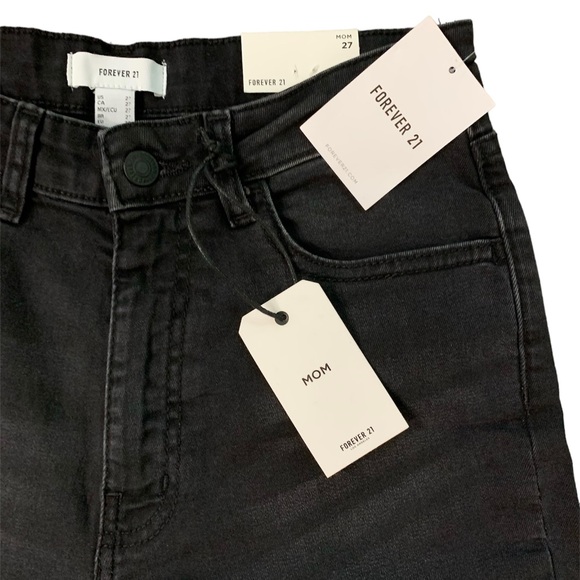 High-Rise,  Relaxed fit, Tapered leg Mom Skinny Jeans Forever 21 size 27 - Picture 5 of 13